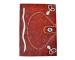 Handmade antique paper leather journal god eyes look tripple snakes leather diary & sketchbook